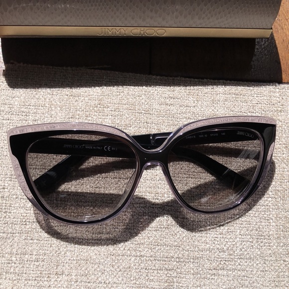 Jimmy Choo Cindy black/grey tinted sunglasses with case and cloth main image 5